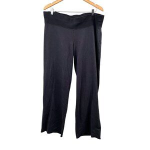 Gap Body Fit Womens Wide Leg Active Pants Pull On Gray Size Large